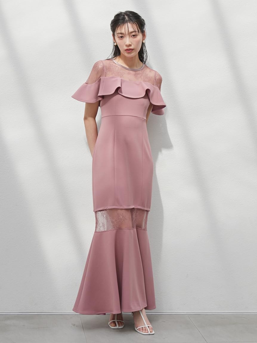 SNIDEL シアーデコルテマーメイドドレス　新品　タグ付き Amazon.co.jp: シアーデコルテマーメイドドレス : ファッション